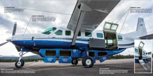 Aeronave Grand Caravan em destaque para logística aérea