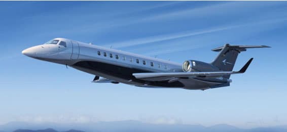 Aeronave Legacy 650 em destaque